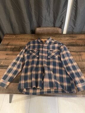 Ralph Lauren tan and light gray Polo label